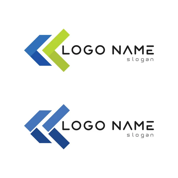 화살표 일러스트 아이콘 Logo Template Design — 스톡 벡터