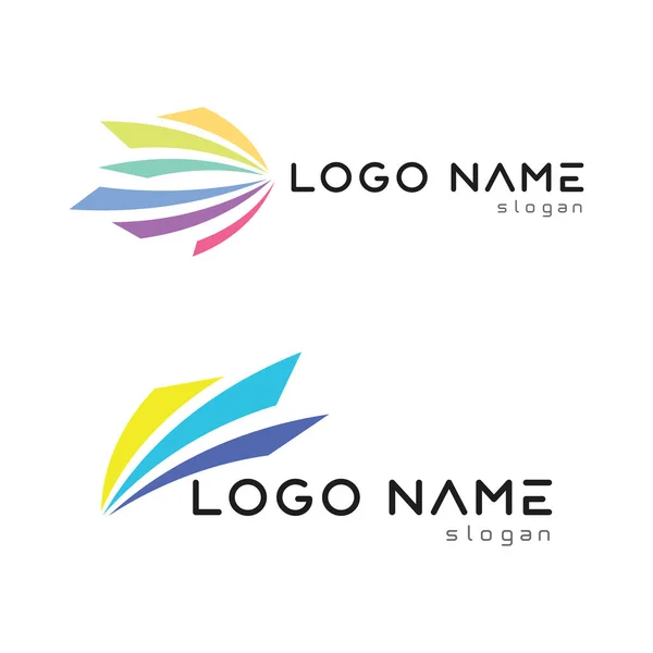 화살표 일러스트 아이콘 Logo Template Design — 스톡 벡터