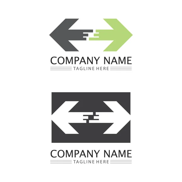 Arrow Vector Illustration Icon Logo Template Design — Stock Vector