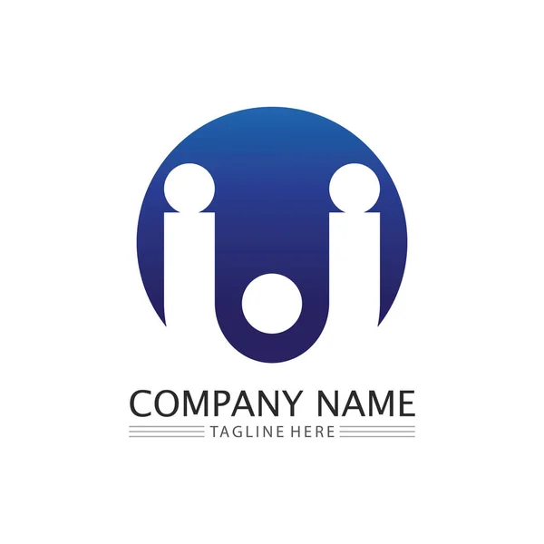 Carta Inicial Logotipo Negócio Vetor Ícone Design —  Vetores de Stock