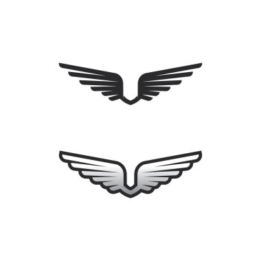 Falcon kanatları Logo Şablon vektör çizimi tasarımı