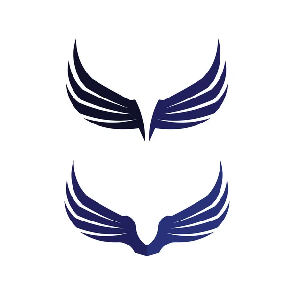 Falcon Wings Logo Plantilla Vector Diseño Ilustración — Vector de stock