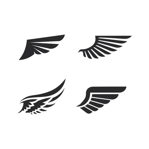 Faucon Ailes Logo Modèle Vectoriel Illustration Design — Image vectorielle