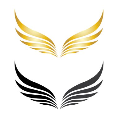 Şahin Kartalı Kuş Logo Şablonu vektör simgesi