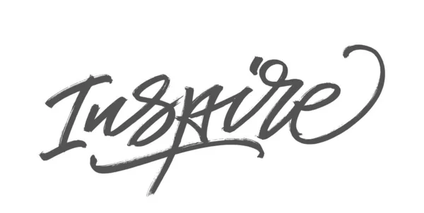 Handgeschriebene Worte mit dem Pinsel. Kalligraphie im Vektor Stockvektor