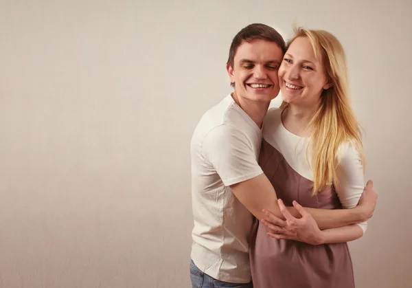 Happy young couple expecting a baby — Stock Photo, Image
