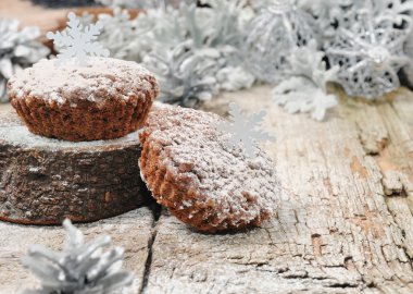 Noel için çikolatalı kek