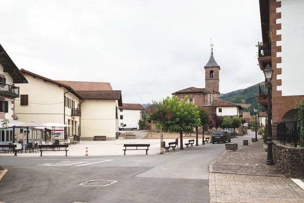 Elizondo, 28 July, 2022: mountain village of the basque country. High quality photo