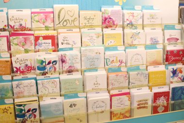 Columbus Ohio Dec 17, 2021 Greeting Card Aisle.