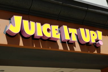 Riverside California 27 Mart 2021 Meyve Suyu Dükkanı