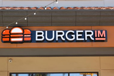 Riverside California 27 Mart 2021 Burger IM Fast Food Restoranı