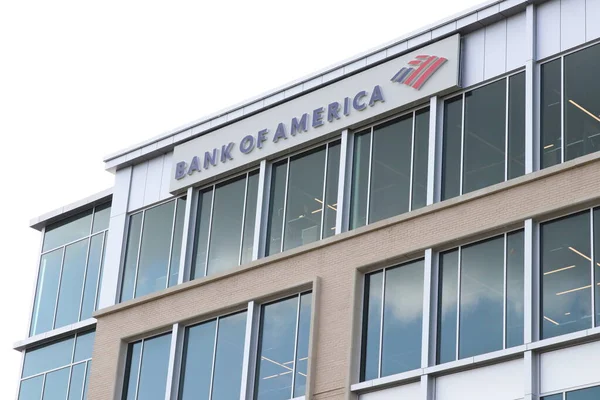 Polaris Ohio Augusti 2021 Bank America Företagskontor — Stockfoto