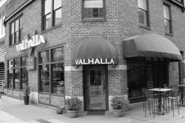 Charlotte, NC-USA 17 Mart 2020 Valhalla Pub & Yeme Merkezi.