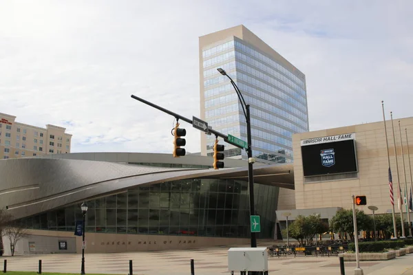 Charlotte, NC-USA 17 Mart 2020 Iconic Nascar Yarış Ofisi Yukarı Charlotte.