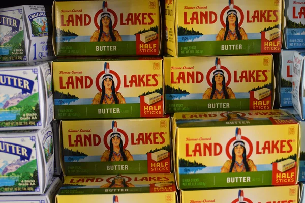 Columbus Usa June 2019 Land Lakes Butter Displayed Diary Aisle — Stock Photo, Image