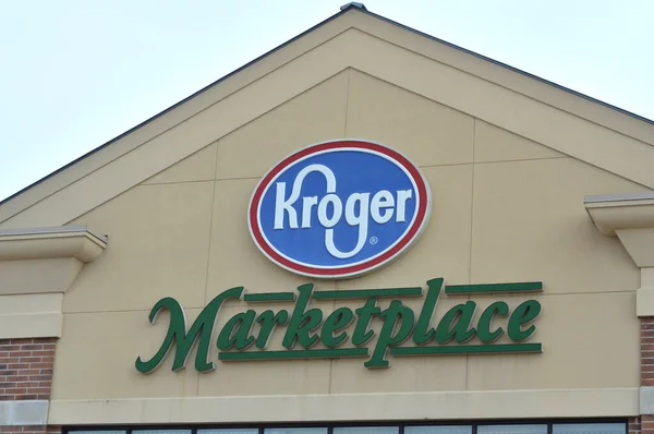 Columbus Ohio Febrero 2022 Kroger Marketplace Tienda Comestibles — Foto de Stock