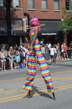 COLUMBUS, OH - JUNE 27,2017: Stonewall Columbus Pride Festival in Columbus, Ohio.  It is the second largest LGBTQ Pride festival in the Midwest.