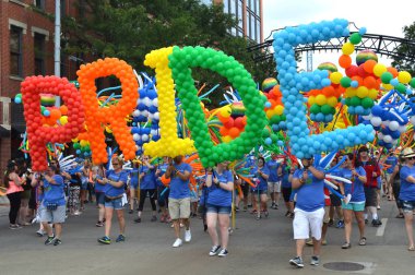 Columbus, Ohio 'da Stonewall Kolomb Onur Festivali, 27 Haziran 2017. Ortabatının en büyük ikinci LGBTQ Onur Festivali..