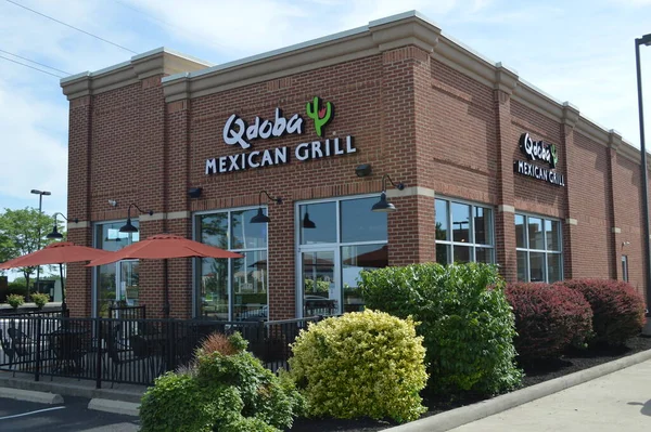 Columbus July 2017 Nowa Restauracja Qdoba Mexican Grill Qdoba Jest — Zdjęcie stockowe