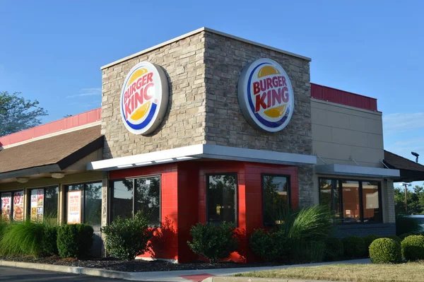 Columbus Burger King Retail Fast Food Location Inglés Más Millones Imagen de archivo