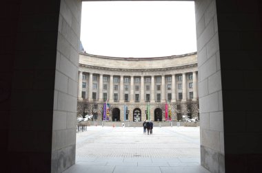 Washington, DC / ABD 8 Mart 2019: Ronald Reagan Binası ve Uluslararası Ticaret Merkezi, Washington D.C.