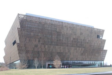 Washington, DC / ABD 8 Mart 2019: Smithsonian Ulusal Afro-Amerikan Tarihi ve Kültür Müzesi.