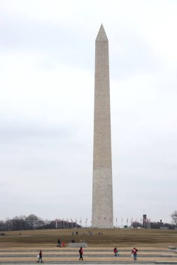 Washington, DC / USA 8 Mart 2019: Washington Monument Washington, DC, ABD.