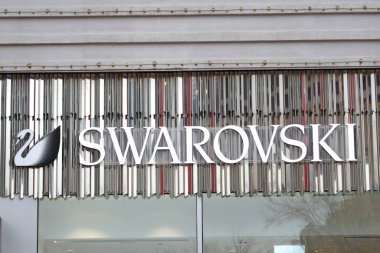 Columbus, Ohio / ABD 28 Şubat 2019: Easton Şehir Merkezi 'ndeki Swarovski Kristal Mağazası.