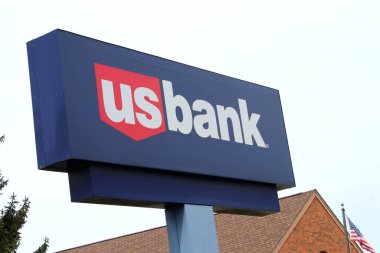 Pickerington, OH / USA 11 Nisan 2019: ABD Bankası şubesi.