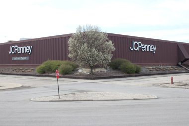 Colombus, OH / USA 10 Nisan 2019: JC Penney, ABD 'nin 49 eyaletinde bulunan ve Porto Riko' nun da dahil olduğu bir Amerikan orta saha mağaza zinciri..