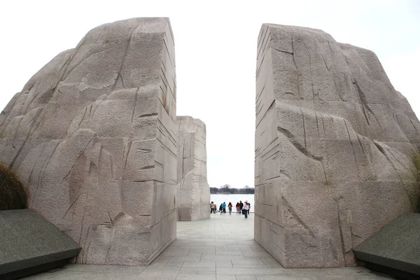 Waszyngton Usa Marca 2019 Martin Luther King Memorial Składa Hołd — Zdjęcie stockowe