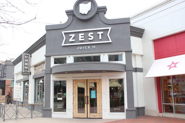Columbus Ohio Febrero 2019 Zest Easton Town Centre Bar Zumos — Foto de Stock