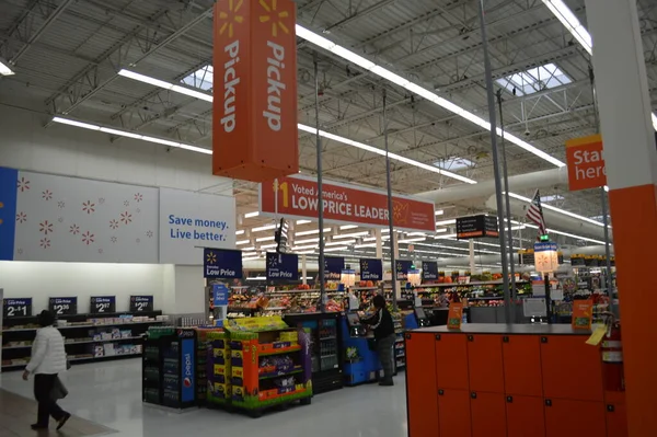 Columbus Ohio Novembro 2020 Walmart Order Pickup Kiosk — Fotografia de Stock