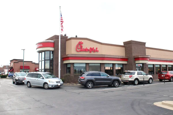 Columbus Usa April10 2019 Chick Fil American Fast Food Restaurant — Stock Photo, Image