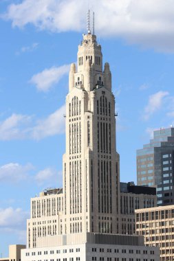 Columbus Ohio May 1, 2022The LeVeque Tower is a 47-story skyscraper in Downtown Columbus, Ohio. At 555 feet 5 inches it was the tallest building in the city from its completion in 1927 to 1974.
