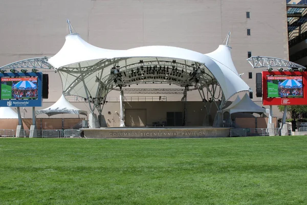 Columbus Ohio May 2022 Columbus Bicentennial Pavillion Columbus Commons Park — Stock Photo, Image