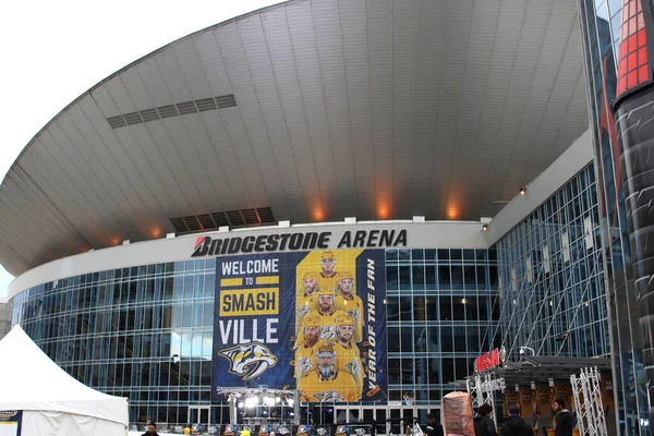 Nashville Tenn Februari 2020Bridgestone Arena Multi Purpose Plats Centrum Nashville — Stockfoto