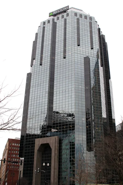 내슈빌 Tenn 2020Regions Bank Building Financial District Downtown Nashville — 스톡 사진