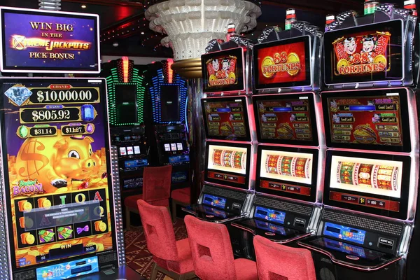 Nassau Bahamas Mai 2022 Assortiment Machines Sous Casino — Photo