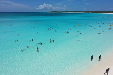 Half Moon Cay 15 Temmuz 2015 Plaj Turistinin Drone Vuruşu