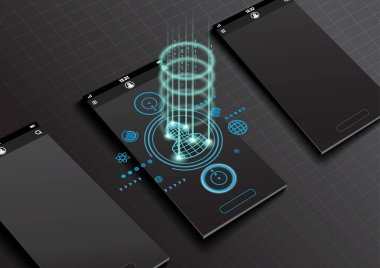 Gerçekçi akıllı telefon görüntüleme ve ekran üzerinde portre oluşturma