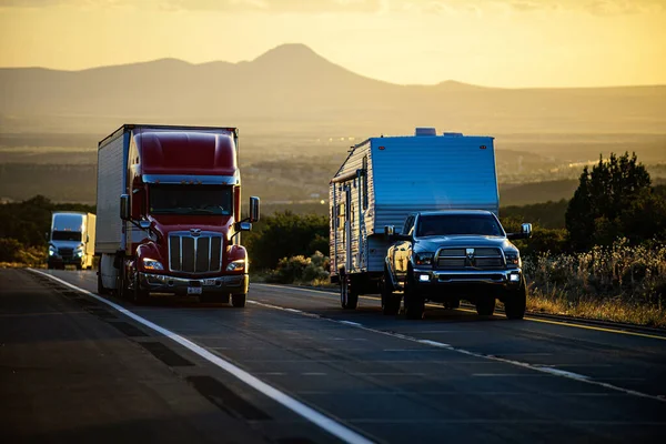 Arizona Estados Unidos 2020 Camiones Americanos Carreteras Los Estados Unidos —  Fotos de Stock