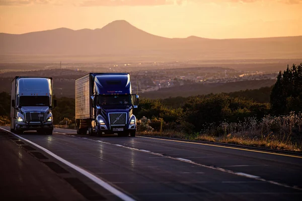 Arizona Estados Unidos 2020 Camiones Americanos Carreteras Los Estados Unidos —  Fotos de Stock