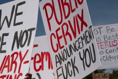 Protesters rally for abortion rights in California and across the U.S. Women gathered at an abortion rights rally in downtown Los Angeles