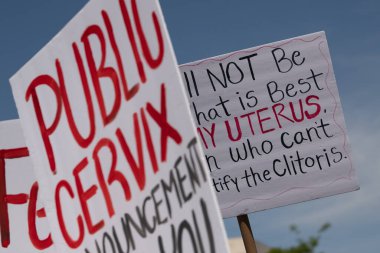 Protesters rally for abortion rights in California and across the U.S. Women gathered at an abortion rights rally in downtown Los Angeles