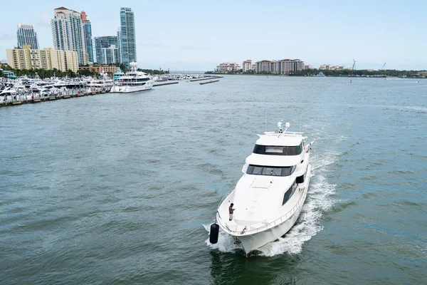 Miami Usa June 2020 Luxury Private Yacht Miami Florida Vacation — Foto de Stock
