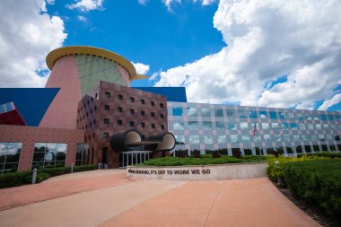 Orlando, Florida, USA - JUNE, 2020: Disney company Building