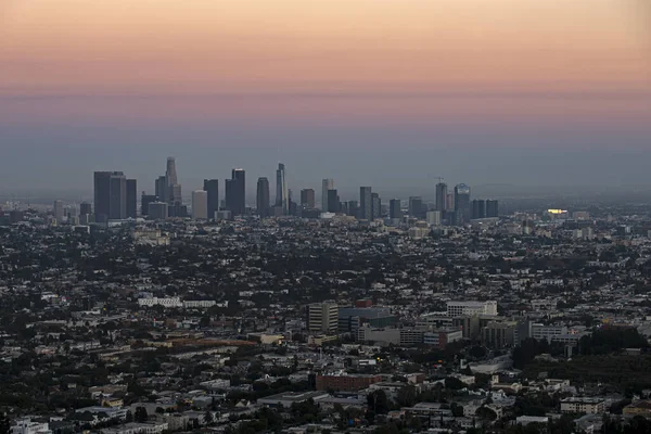 Cidade Los Angeles Califórnia Eua Belo Pôr Sol Los Angeles — Fotografia de Stock