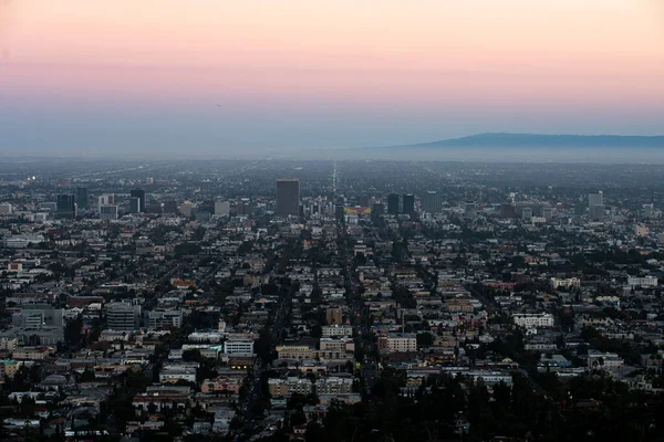 Cidade Los Angeles Califórnia Eua Pôr Sol Bonito Los Angeles — Fotografia de Stock