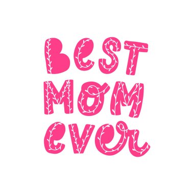 Anneler Günü için pembe el yazısı 